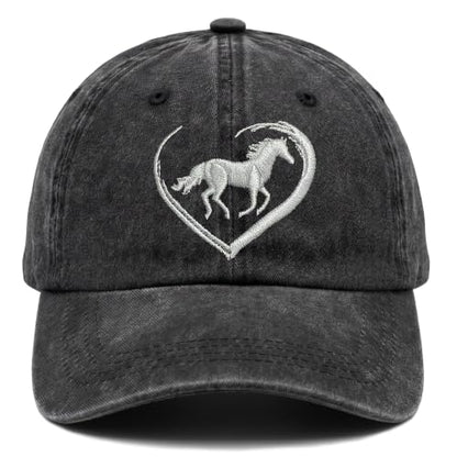 Horse Loving Embroidered Baseball Cap