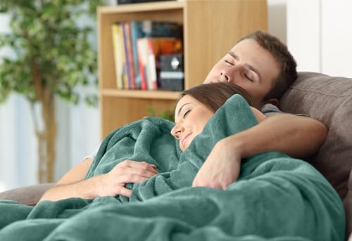 Utopia Bedding Soft Fleece Bed Blanket Throw Size Celadon (50x60 Inch) - color: Celadon, size: Throw (50x60 Inch)