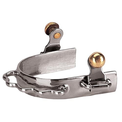 Weaver Leather womens Barrel horse spurs, Silver, Women's US, 1 Pair
