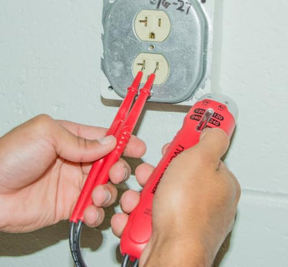 Gardner Bender GVT-392 Vibrating Solenoid Voltage Tester, 120 - 480 V AC/DC and DC Polarity, Neon - style: Solenoid Voltage