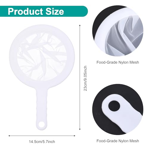 2 Pcs 120 Mesh Fine Mesh Strainer, Nylon Strainer