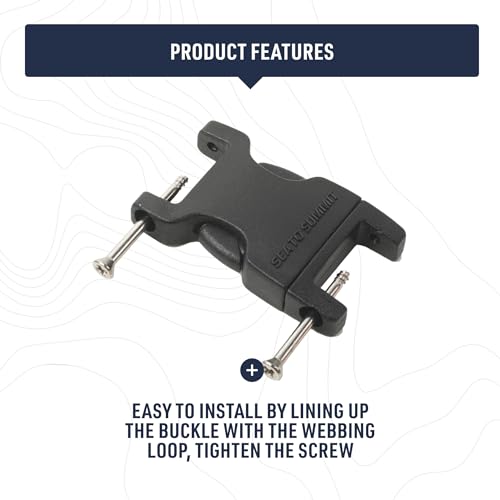 Sea to Summit Field Repair Buckle - Side Release, 2 Pin, 3-pack - style: 15mm / 5/8in