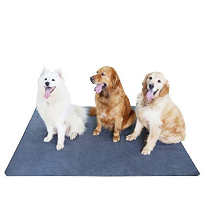Peepeego Non-Slip Dog Pee Pad 65"x48" Washable,Waterproof for Training, Whelping - size: 65x48 Inch（Pack of 1)