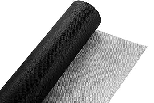 Fiberglass Screen Roll 48" x 100' A Continuous Roll UV Protection Install and Repair Door and Window Screen(48" x 100', Black) - color: Black, size: 48" x 100'
