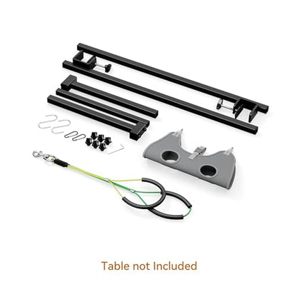 H Shape Dog Grooming Arm for Table, M Size Hammock, 42" H, 31-43" W | Heavy Duty, Adjustable Grooming Stand, Clamp Fits up to 2.76", with Hammock & 2 Nooses for Home Grooming & Nail Trimming - size: M Hammock (Leg Spacing: 4.7–11.5″)