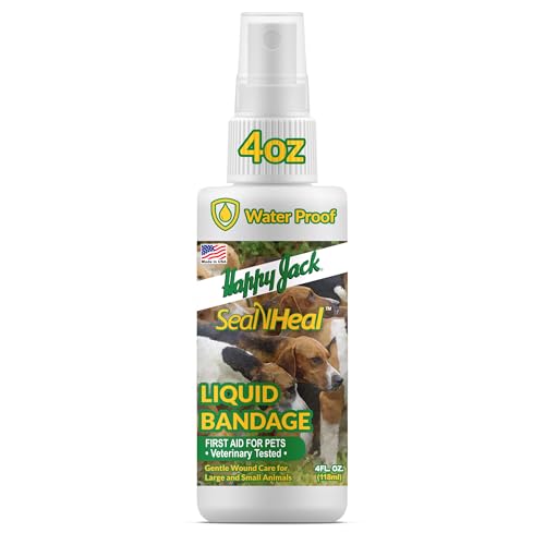 HAPPY JACK Seal 'N Heal Liquid Bandage for Dogs, Cats, Pets, 4 oz
