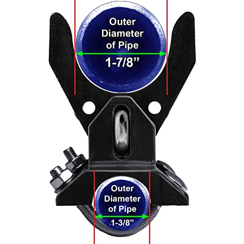 Pool GATE Latch: Child Safety Pool Latch - Push Style Pool Gate Latch for Chain Link 1-3/8" Gate Frames and 1-7/8" Gate Posts - 1 Latch - size: 1-3/8" gate frame x 1-7/8" gate post