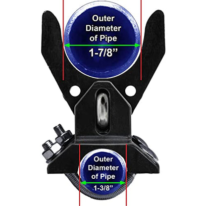 Pool GATE Latch: Child Safety Pool Latch - Push Style Pool Gate Latch for Chain Link 1-3/8" Gate Frames and 1-7/8" Gate Posts - 1 Latch - size: 1-3/8" gate frame x 1-7/8" gate post