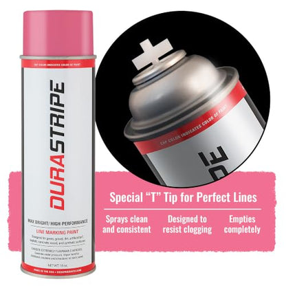 Athletic Field Marking Paint (Pink) 12-18oz Cans Per Case - color: Pink