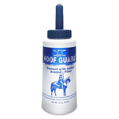 Hoof Guard Sealant for Horses, Fiber-Fortified Aramid Hoof Protector, 16 oz | Professional Horse Hoof Strengthener, Fills Cracks & Locks In Moisture, Hoof Protector for Horses Against Thrush & UV Damage