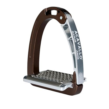 Acavallo Alupro Junior Stirrups, One Size, Black, Set of 2 - color: Brown