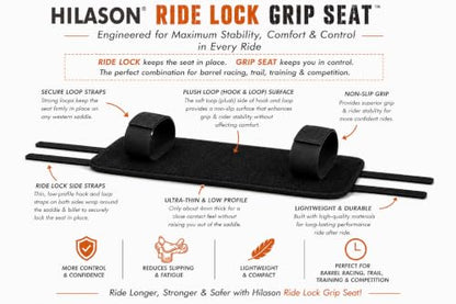 HILASON Western Anti Slip Grip Horse Saddle Seat Cover Riding Made In USA - size: Medium