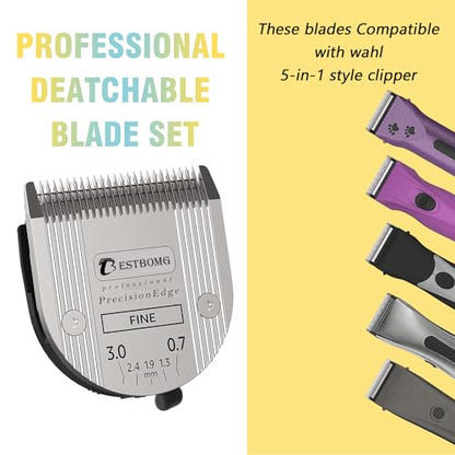 Dog 5-in-1 Adjustable Fine Blade Compatible with Wahl Arco,Bravura Clipper