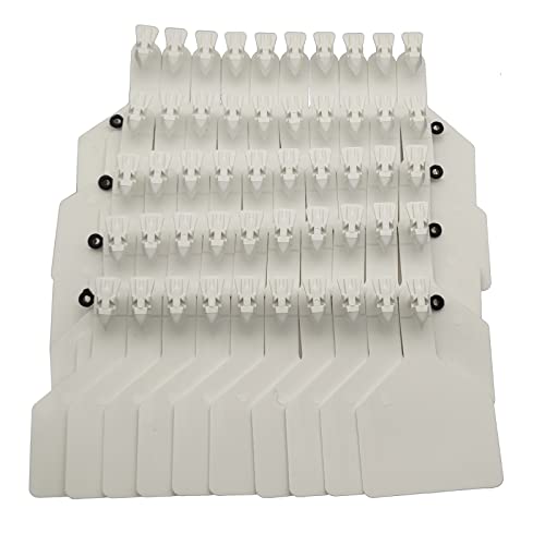 50 Pcs Blank Cattle Ear Tags TPU One-Piece Large Livestock ID