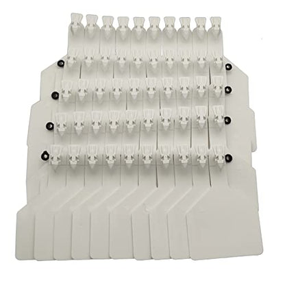 50 Pcs Blank Cattle Ear Tags TPU One-Piece Large Livestock ID