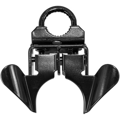 Jake Sales -Black Powder Coated Chain Link Fence Butterfly Gate Latch - 1-3/8" Gate Frame and 2-3/8" Gate Post - Fence Gate Latch with Hole for Padlock - color: Black, size: 1-3/8" x 2-3/8"