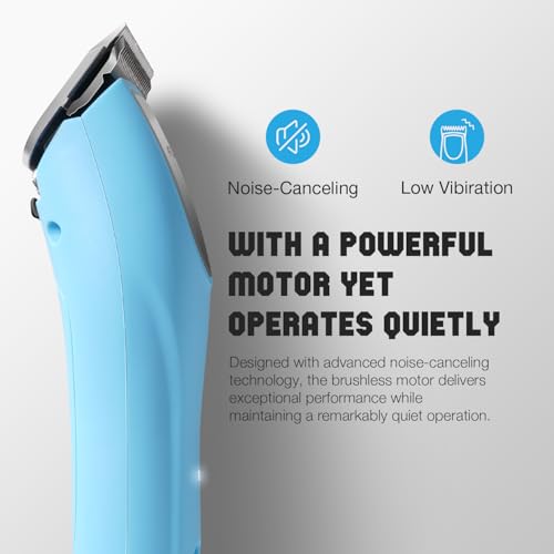 Professional Dog Clippers for Grooming Thick Curly Matted Coats - color: Blue