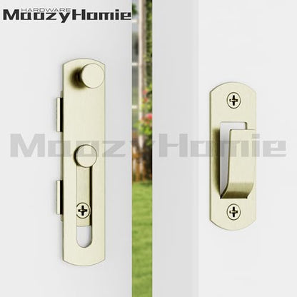 4 Inch Flip Latch Gate Latches, 180 Degree Flip Barn Door Lock Latch, Heavy Duty SUS304 Stainless Steel Flip Sliding Latch, Bolt Buckle Lock for Barn Wood Fence Sliding Doors, Bronze,2 Pack - color: Bronze
