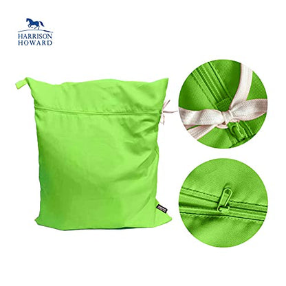 Harrison Howard Pet Washing Bag Dog Cat Horse Hair Laundry Bag for Rug Sheet Boots Pets Laundry Helper Neon Green - color: Neon Green