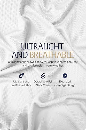 Equinavia Aktiv Athletic Detachable Horse Fly Sheet with Neck, Horse & Pony - size: 84 in