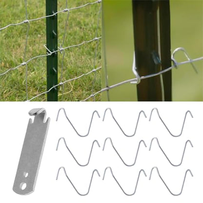 100PCS T Post Clip Tool Fence Wire Twisting Clips Fencing Wire Twister Tool