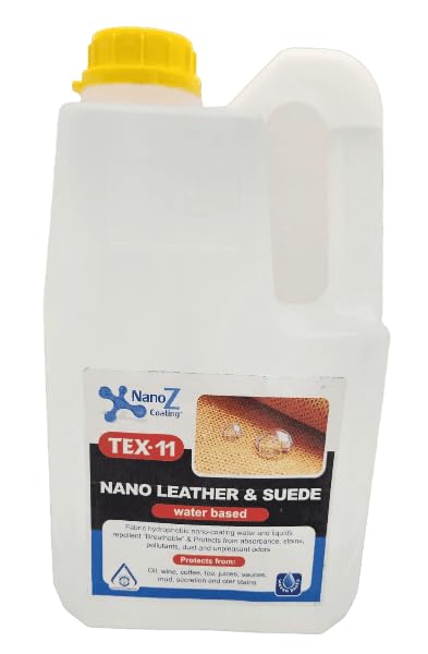 Eco-Friendly Nano Leather & Suede Protector Spray – Water-Based Hydrophobic Waterproof & Stain Repellent for Boots, Shoes, Jackets, Bags, Furniture & Car Seats – Invisible Protection (67.63 fl.oz) - size: 67.63 fl.oz