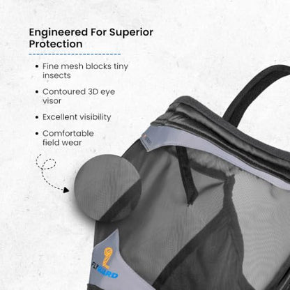 Shires FlyGuard Pro Fine Mesh Earless Fly Mask – Extra Full Size | Lightweight Polyester Fly & Insect Protection | Breathable Fine Mesh for Turnout, Grazing & Stable Use | Jet Colour - color: Jet, size: Extra Full