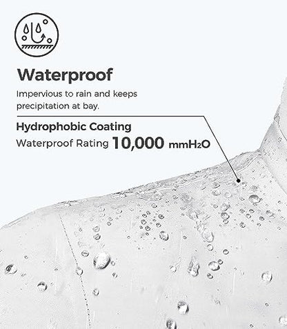 wantdo Women Hardshell Waterproof Windproof Insulated Ski Trekking Jacket - color: White & Black, size: Medium