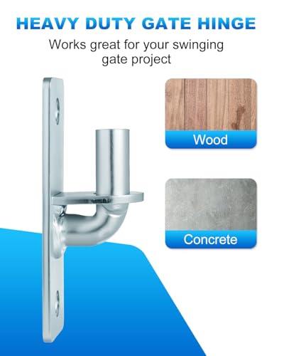 8 Pack Wall Mount Gate Hinges, 5/8 Pin Farm Gate Hinges - size: 8 Pack