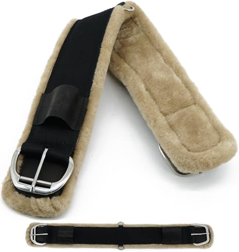 Jeereal Fleece Western Cinch,Breathable Horse Cinch Girth for Western Saddle - size: 32 Inch, style: Straight