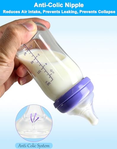 Replacement Nipples for Lansinoh Baby Bottles, Soft Silicone Nipples for Bottle Feeding and Breastfeeding Support, Slow Flow, 1M+, BPA Free, 6 Count - size: 6 Count, 1 Month +, Slow Flow,