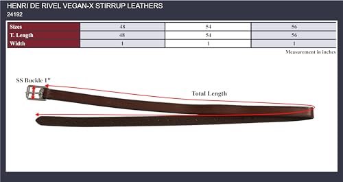 Henri de Rivel Replacement Throat Latch for Mono Crown Bridles - color: Black, size: 54
