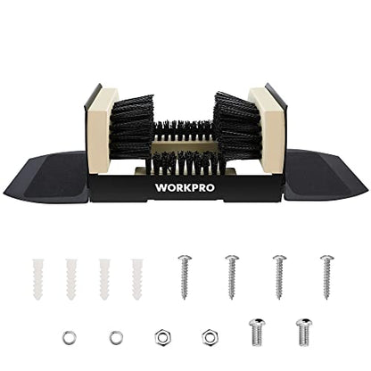 WORKPRO Boot Cleaner, Heavy Duty Shoe Boot Scrubber & Scraper Brush Outdoor - style: wide