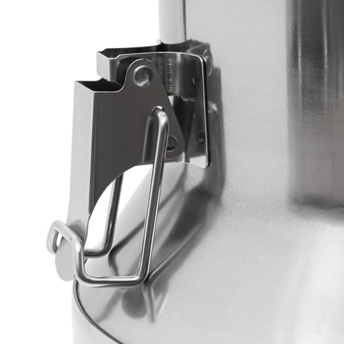 Stainless Steel Milk Can,10L-60L Milk Bucket Wine Pail Bucket With Faucet,Milk Can Tote Jug for Milk Wine Liquid Storage Container (2.6 Gal / 10 L Without Faucet) - size: 2.6 Gal / 10 L Without Faucet