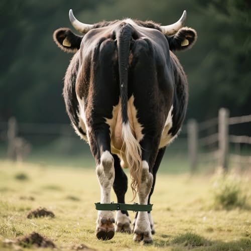 Cow Hobble Milking Restraint Adjustable Anti-Kick Cattle Hoof Binding Strap - color: GREEN