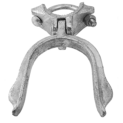 1-7/8" x 2-7/8" (3") Chain Link Fence Gate Fork Latch - Commercial Heavy Duty - Malleable - Galvanized Gate Latch with Hole for Padlock - size: 1-7/8" x 2-7/8"