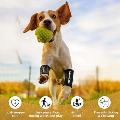 Rear Leg Hock Joint Compression Wrap – Knee Brace for Back Leg Support in Dogs - size: Small