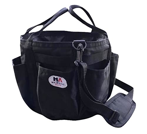Majestic Ally horse Grooming Organizer Tote Bag - color: Black