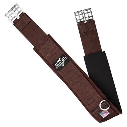 PROFESSIONAL'S CHOICE VenTech English Ventilated Horse Girth - color: Chocolate