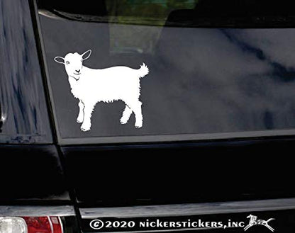 Standing Goat NickerStickers® Pygmy Goat Vinyl Window Decal Sticker