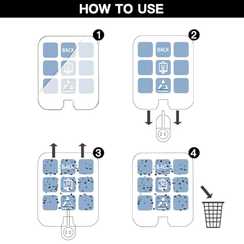 40 Pcs Sticky Refill Glue Cards, Replacement Glue Boards, Compatible with Safer Home SH502, Dynatrap DT3005W-DS3, DT23005-06, Targets Moth, Fly, Mosquito, Gnat and More, Extremely Sticky, Value Pack - color: White