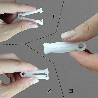 Good news 100pcs Disposable Umbilical Cord Clamp,Pig Umbilical Cord Clamp for Animals Puppy Kittens Cow Livestock Sheep, White