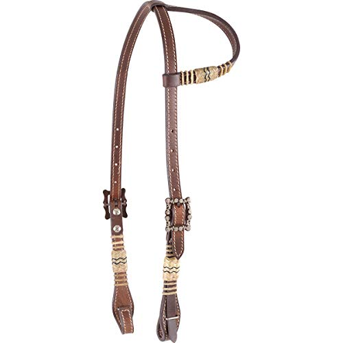 Slip Ear Headstall With Rawhide Trim