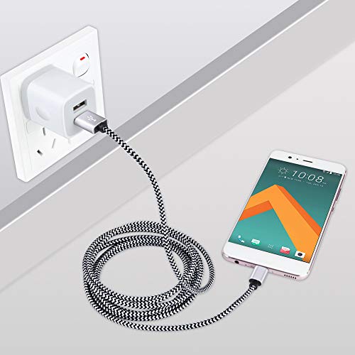 USB Plug, USB Wall Charger 3 Pack, GiGreen Dual Port Electrical Plug Outlet