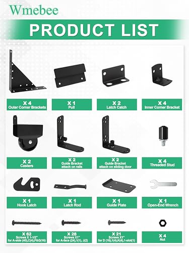 Sliding Gate Kit,Heavy Duty Gate Hardware with Wheel, Anti Sag Fence