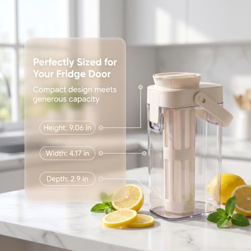 Cold Brew Coffee Maker, 40oz BPA-Free Iced Coffee and Tea Pitcher