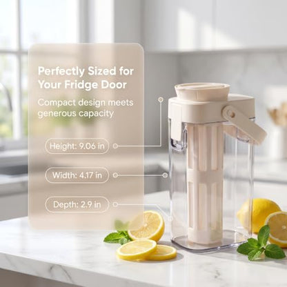 Cold Brew Coffee Maker, 40oz BPA-Free Iced Coffee and Tea Pitcher