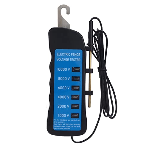 Joyzan Electric Fence Tester, Voltage Meter Fault Finder 6 Neon Indicator
