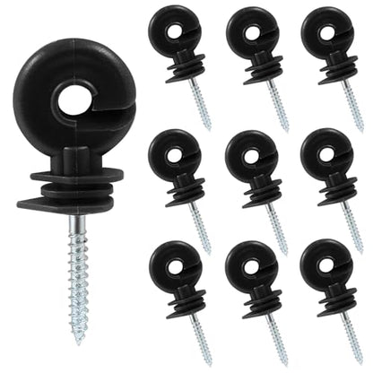 Black Electric Fence Insulator, 10Pcs, 91mm/3.58 inch - color: Black