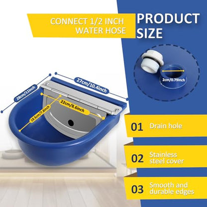 Automatic Water Dispenser for Dogs, Plastic Automatic Dog Waterer Livestock